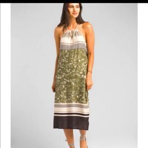 NWT prAna Midi Halter Flowy Sundress